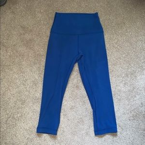 Lululemon Align Crop Rugged Blue Sz 4